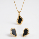 Conjunto Dourado Pedra Preta Orgânica