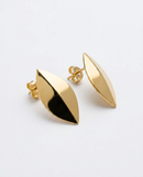 Brinco Folheado a Ouro 18k Folha Facetado